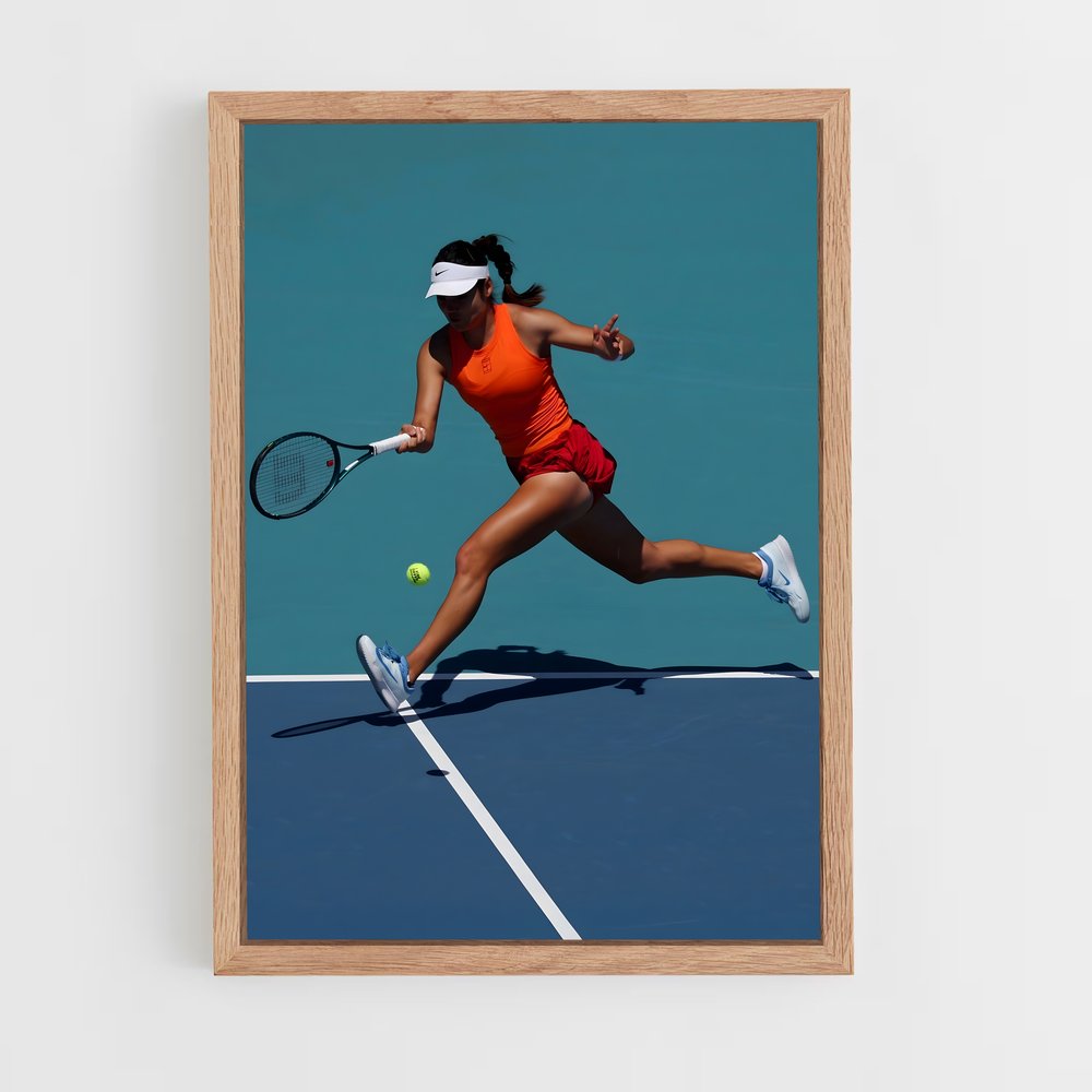 Poster Ace Orange – affiche Tennis (vue 4)